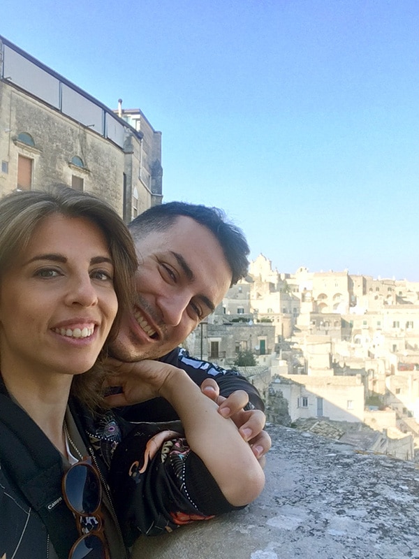 Selfie da Piazza Pascoli a Matera