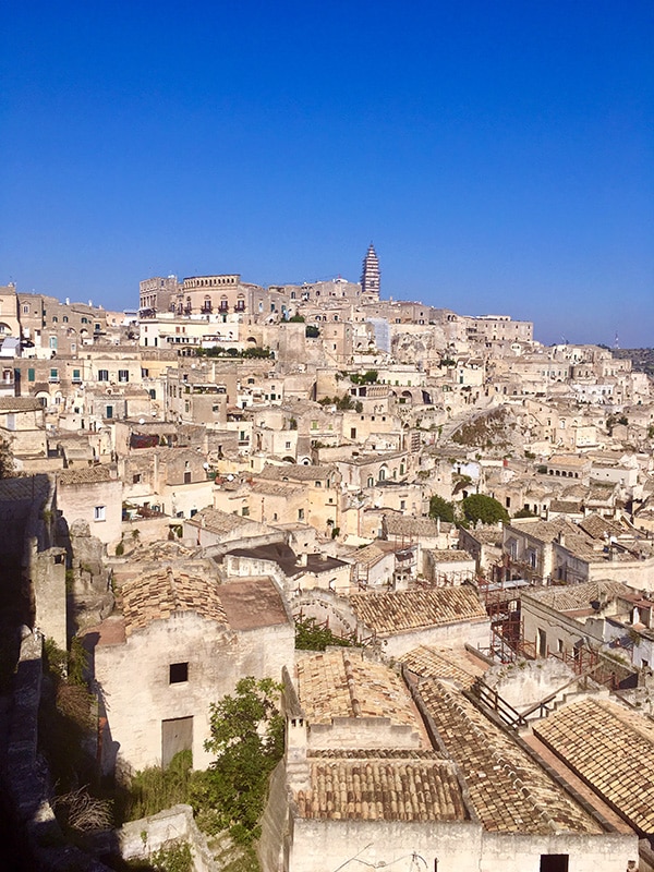 Veduta su Matera da Piazza Pascoli