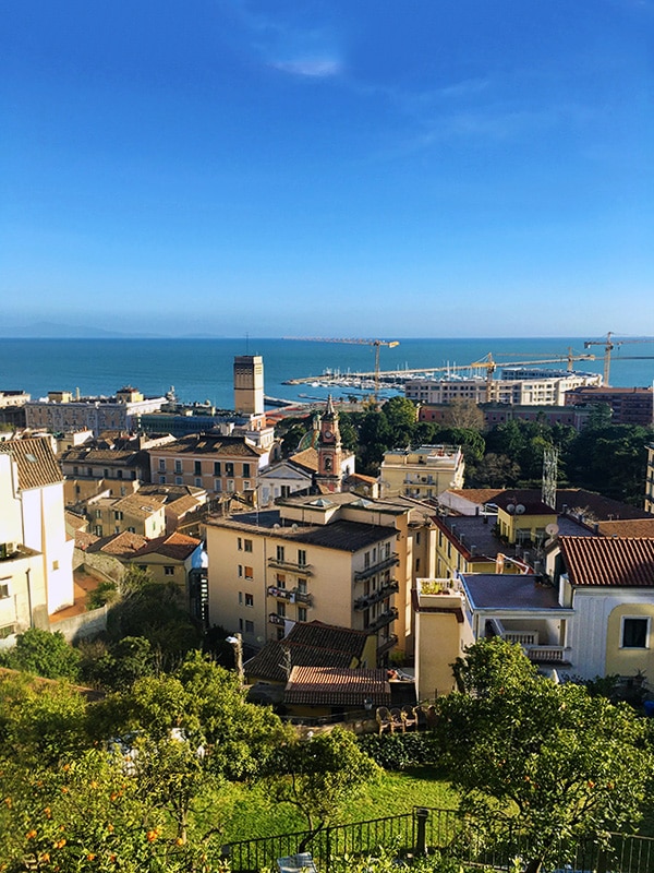 Vista mare dai Giardini della Minerva di Salerno