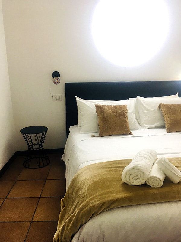 Camera da letto dell'appartamento "Happy House - Quartiere monumentale" a Gubbio