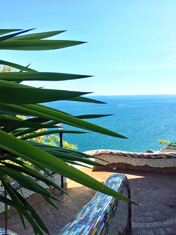 Vista sul Golfo di Salerno dalla Villa Comunale di Vietri