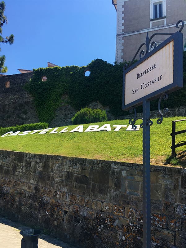 Veduta dal piazzale antistante il Belvedere di San Costabile di Castellabate