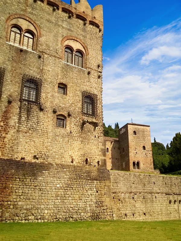 Le mura del Castello di Monselice, in provincia di Padova