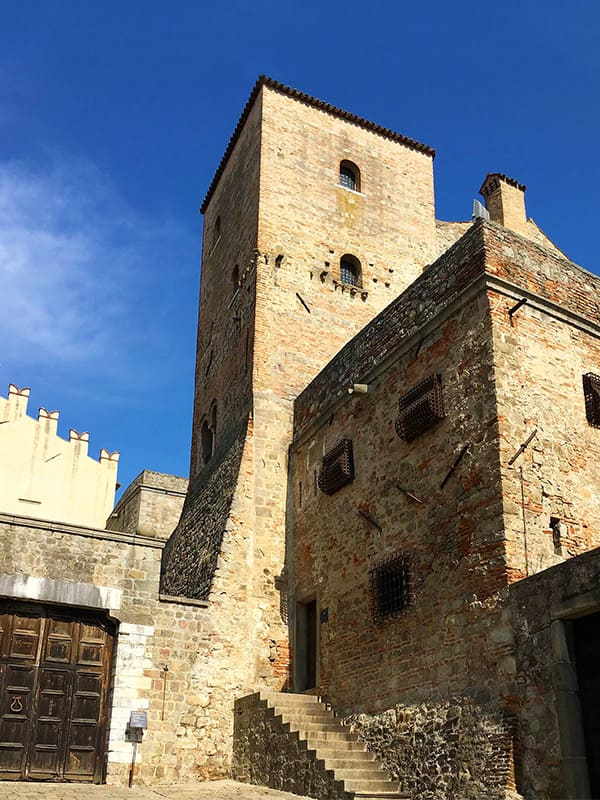 Dettaglio della torre del Castello di Monselice