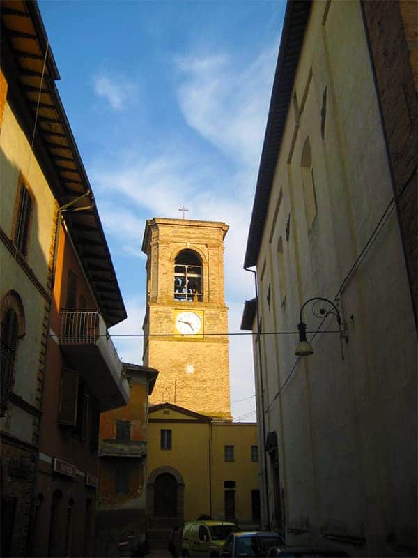 Centro storico del borgo di Torgiano in Umbria