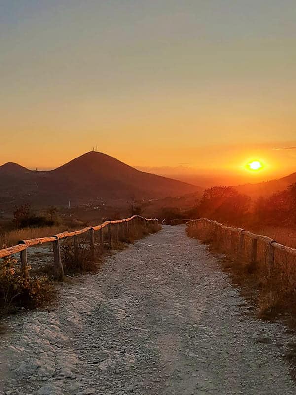 Suggestivo tramonto al Pianoro del Mottolone