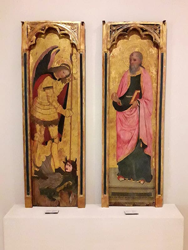 Dettaglio di un'opera d'arte esposta al Museo Diocesano di Salerno