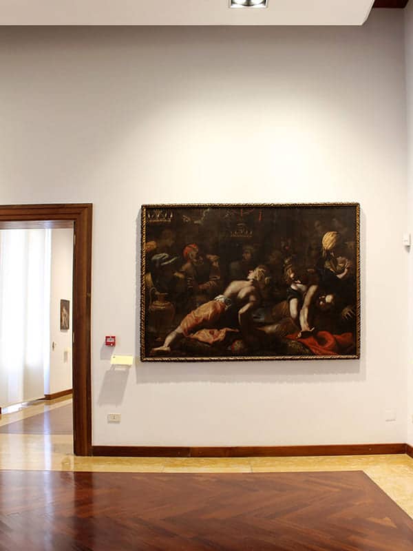 Quadro di ispirazione caravaggesca nella Pinacoteca di Salerno