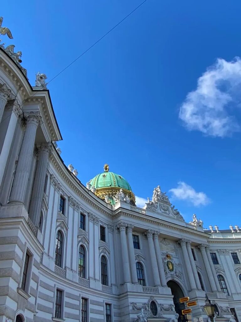 Dettaglio del palazzo Hofburg di Vienna