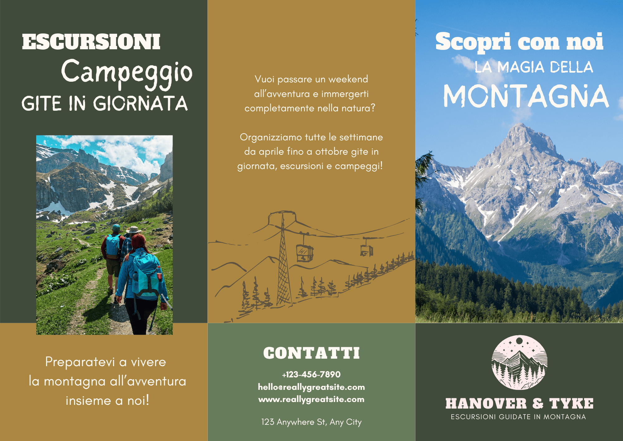 Template di canva per brochure di viaggio