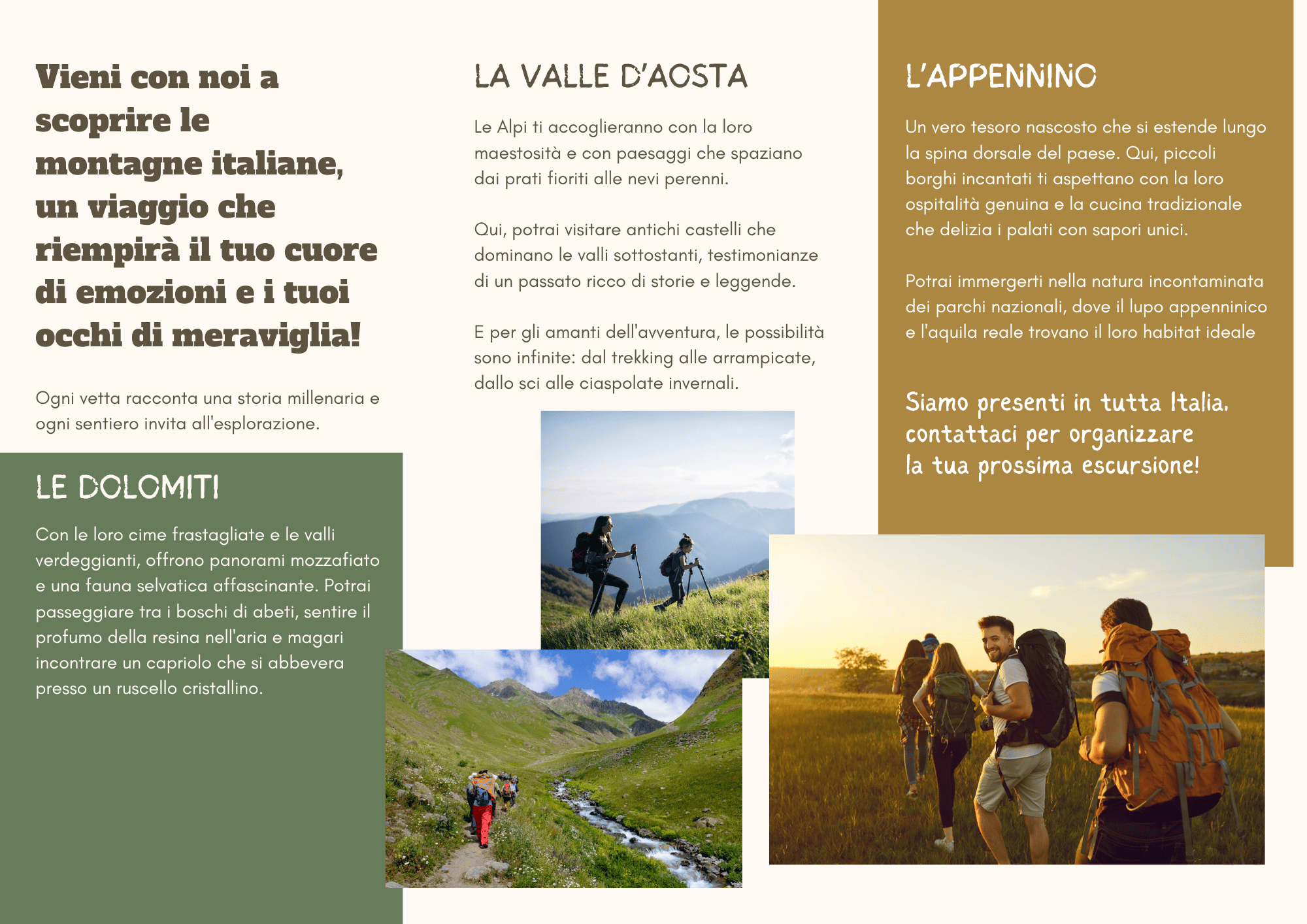 Usare canva per brochure di viaggio